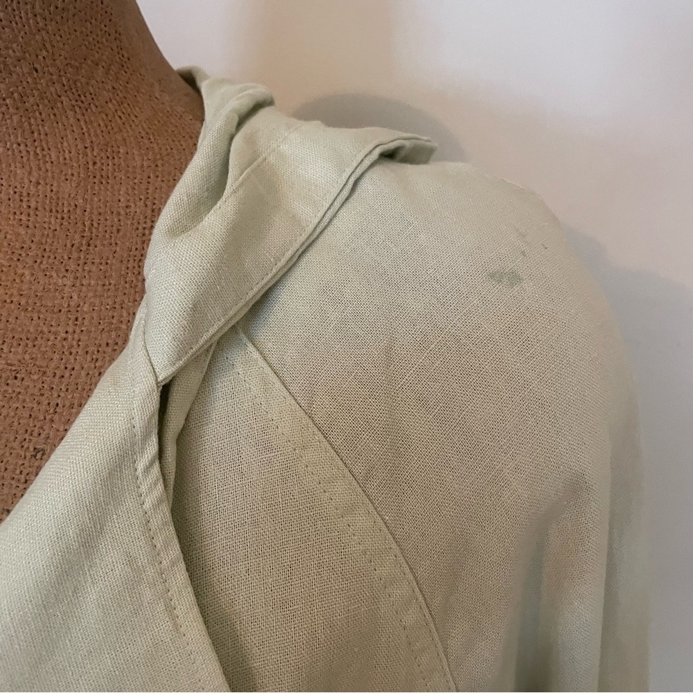 Love Tree light weight pale green jacket size small linen/viscose - Picture 4 of 7